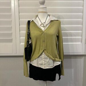 Women's Green Cardigan